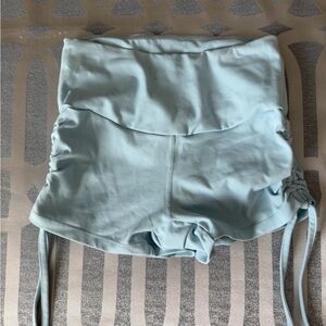 Ryderwear Sky Blue High Waist Women's Shorts